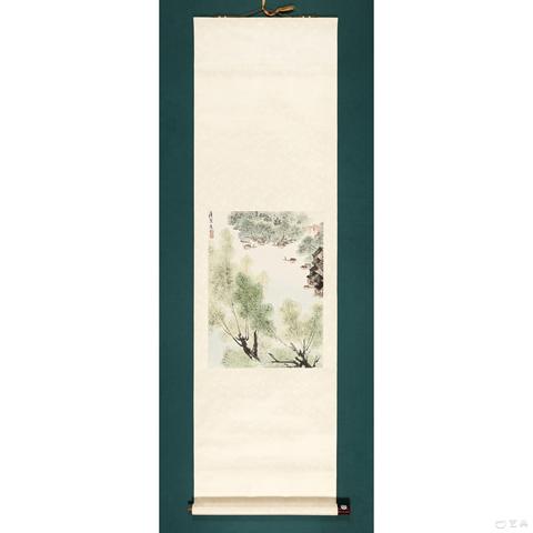 古玩字畫春游真品鑒賞圖