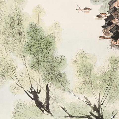 古玩字畫春游真品鑒賞圖