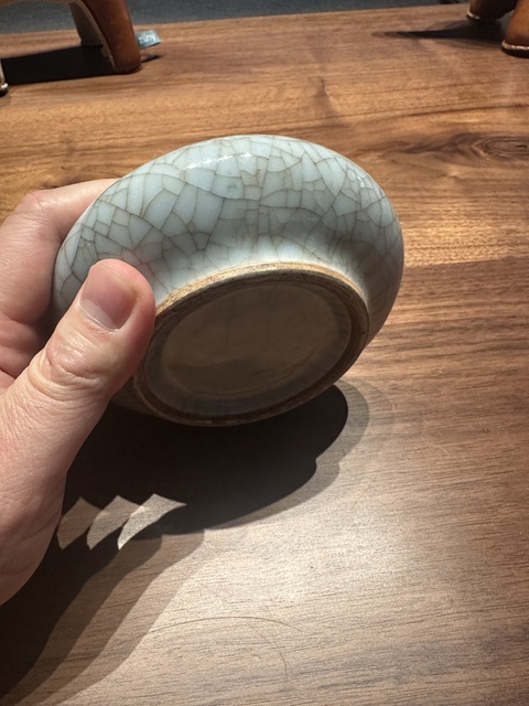 古玩陶瓷哥釉洗真品鑒賞圖