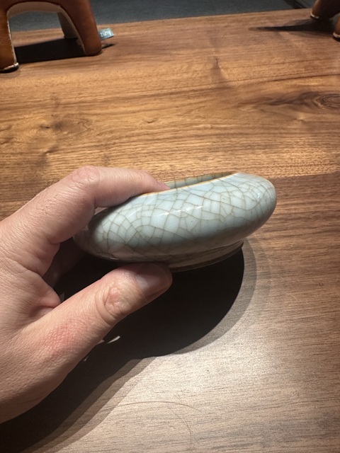 古玩陶瓷哥釉洗真品鑒賞圖