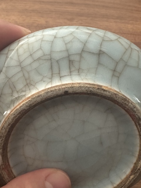 古玩陶瓷哥釉洗真品鑒賞圖