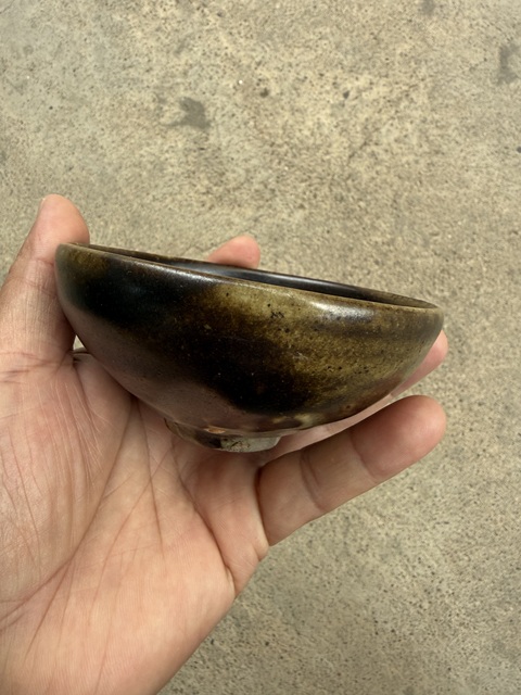 古玩陶瓷褐釉茶盞真品鑒賞圖