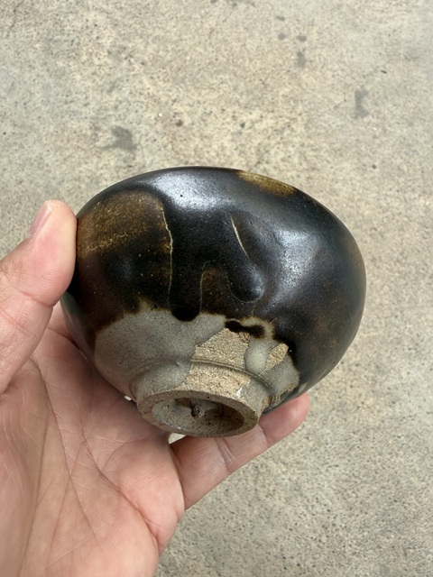 古玩陶瓷褐釉茶盞真品鑒賞圖