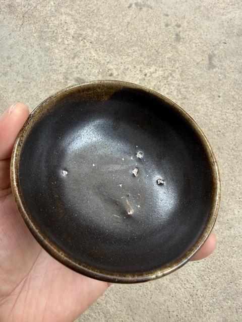 古玩陶瓷褐釉茶盞真品鑒賞圖