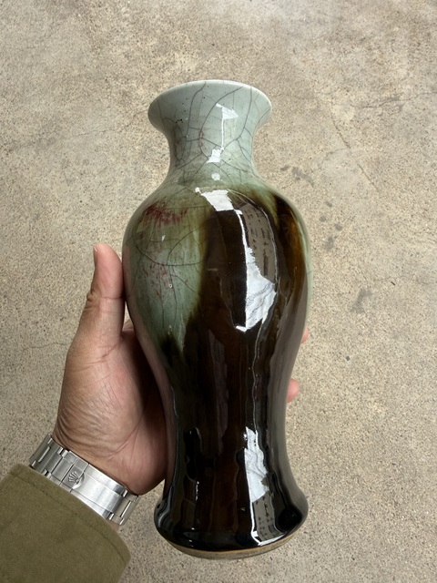 古玩陶瓷三陽開泰觀音瓶真品鑒賞圖