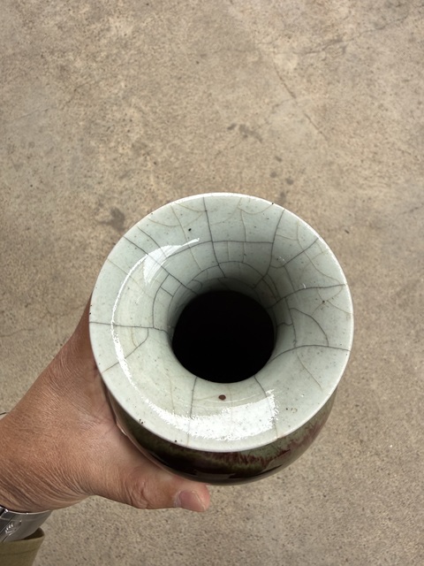 古玩陶瓷三陽開泰觀音瓶真品鑒賞圖