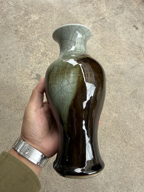 古玩陶瓷三陽開泰觀音瓶真品鑒賞圖