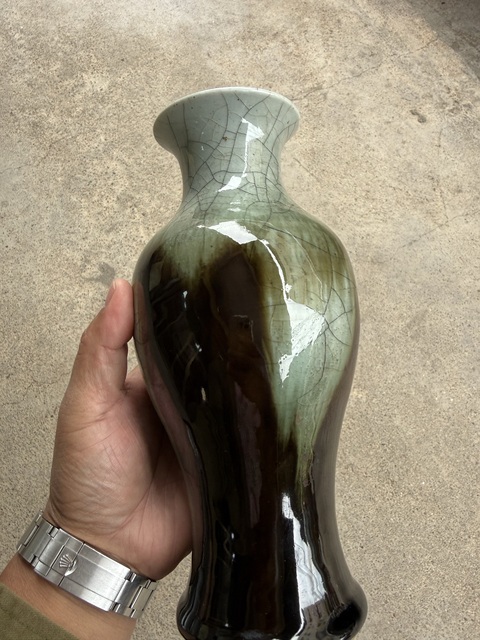 古玩陶瓷三陽開泰觀音瓶真品鑒賞圖