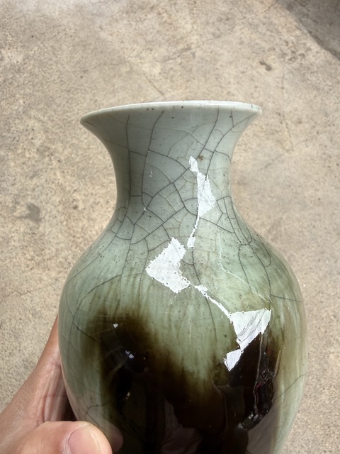 古玩陶瓷三陽開泰觀音瓶真品鑒賞圖