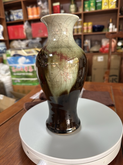 古玩陶瓷三陽開泰觀音瓶真品鑒賞圖