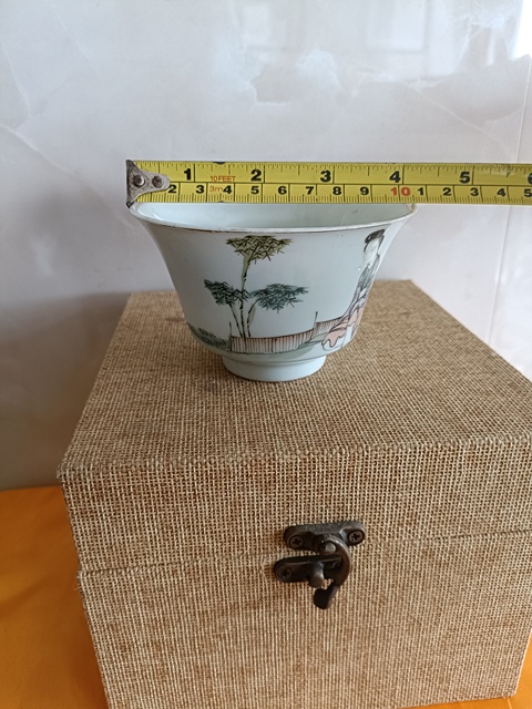 古玩陶瓷細路份精品粉彩其人如玉杯拍賣，當前價格1980元