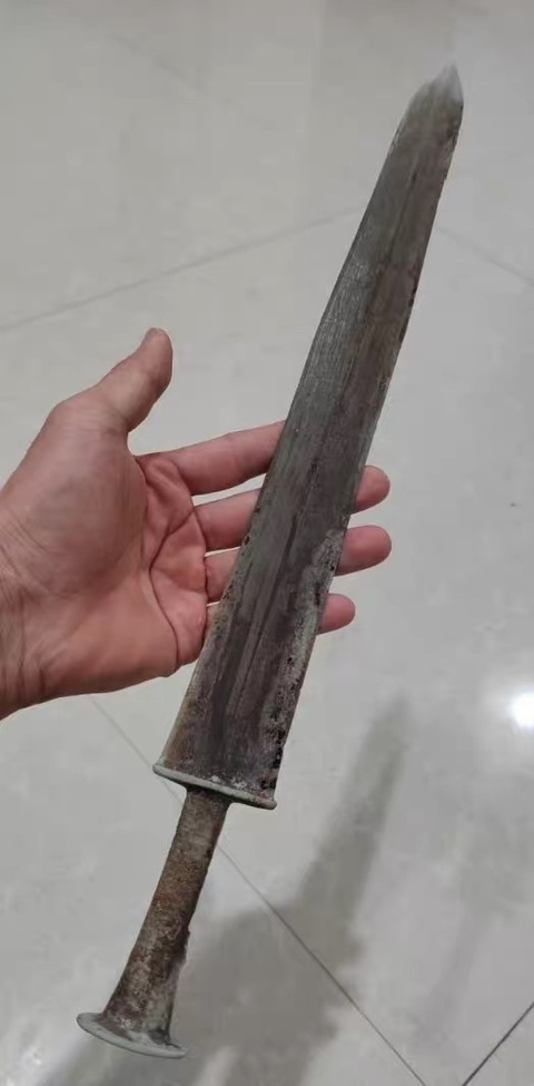 古玩銅器銅劍真品鑒賞圖