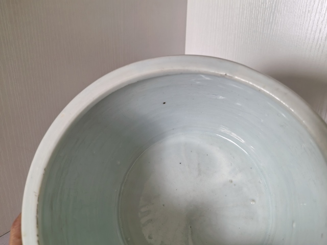 古玩陶瓷清康熙 青花纏枝花卉紋筆筒真品鑒賞圖