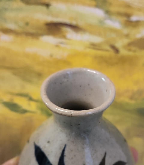 古玩陶瓷黑彩玉壺春瓶真品鑒賞圖