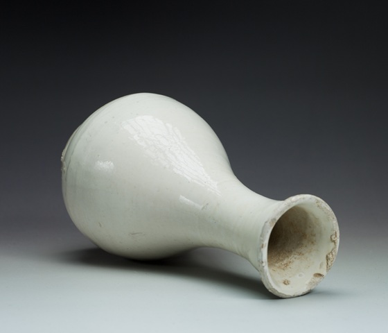 古玩陶瓷白釉玉壺春瓶拍賣(mài)，當(dāng)前價(jià)格12000元