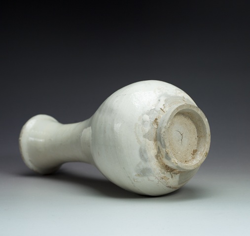 古玩陶瓷白釉玉壺春瓶拍賣(mài)，當(dāng)前價(jià)格12000元