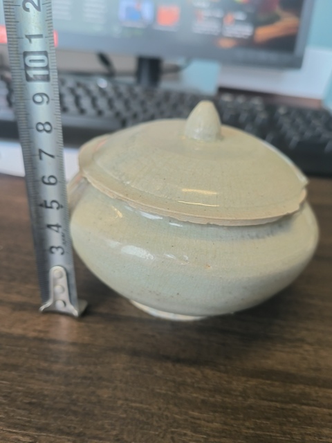 古玩陶瓷青白釉蓋罐真品鑒賞圖