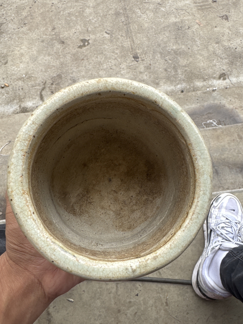 古玩陶瓷哥釉三足爐真品鑒賞圖