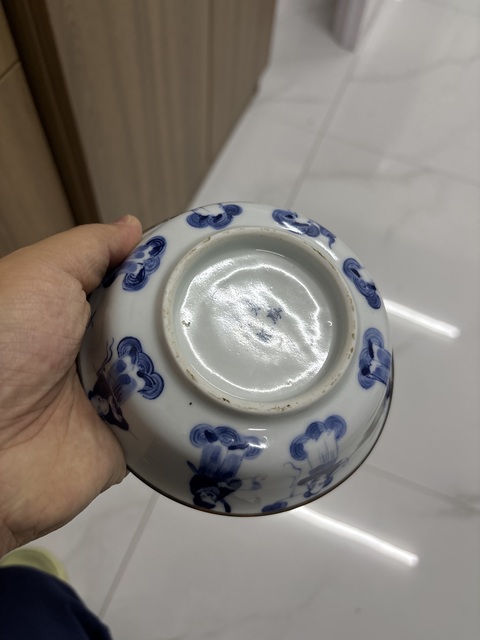 古玩陶瓷青花人物故事碗真品鑒賞圖