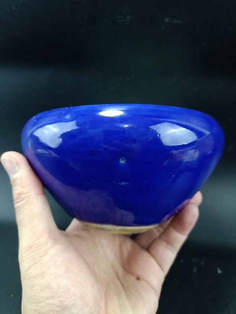 古玩陶瓷【清代】霽藍釉香爐【傳世佳品】【頂級寶石藍釉】拍賣，當前價格1188元