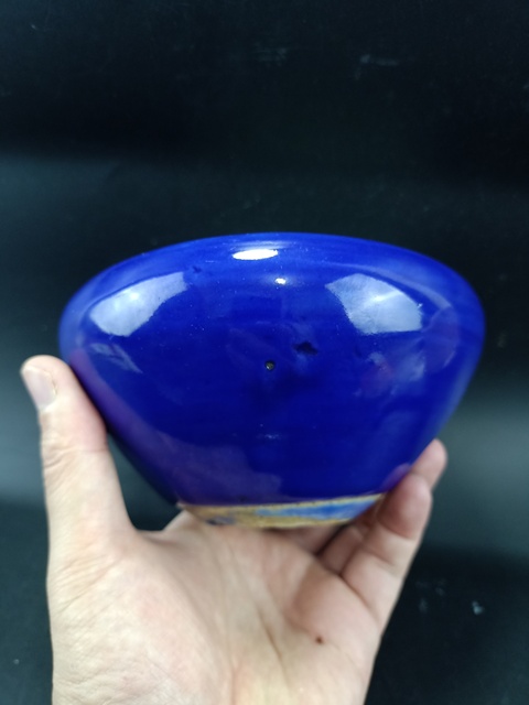 古玩陶瓷【清代】霽藍釉香爐【傳世佳品】【頂級寶石藍釉】拍賣，當前價格1188元