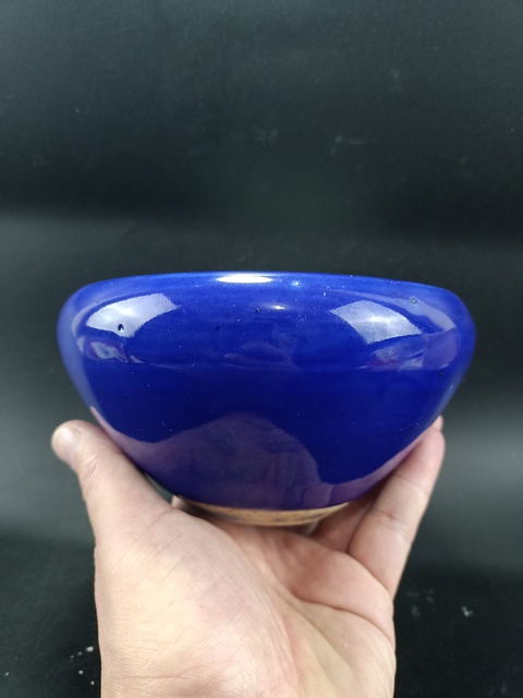 古玩陶瓷【清代】霽藍釉香爐【傳世佳品】【頂級寶石藍釉】拍賣，當前價格1188元