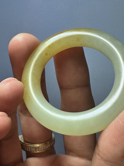 古玩玉器和田玉手鐲真品鑒賞圖