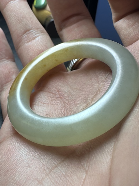 古玩玉器和田玉手鐲真品鑒賞圖