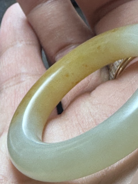 古玩玉器和田玉手鐲真品鑒賞圖