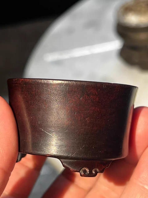 古玩雜項三足爐真品鑒賞圖