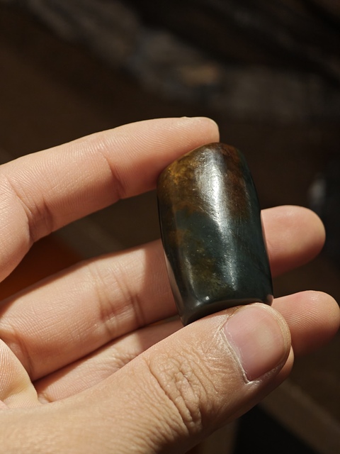 古玩玉器玉勒子真品鑒賞圖