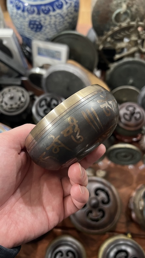 古玩雜項銅缽真品鑒賞圖