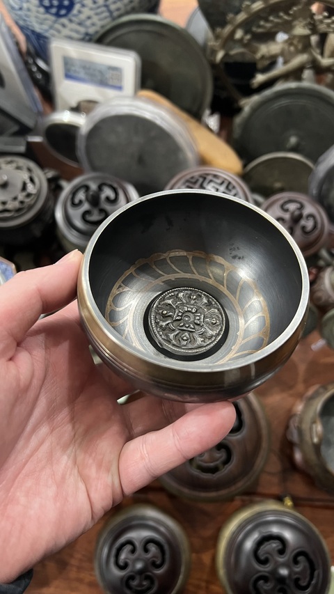 古玩雜項銅缽真品鑒賞圖