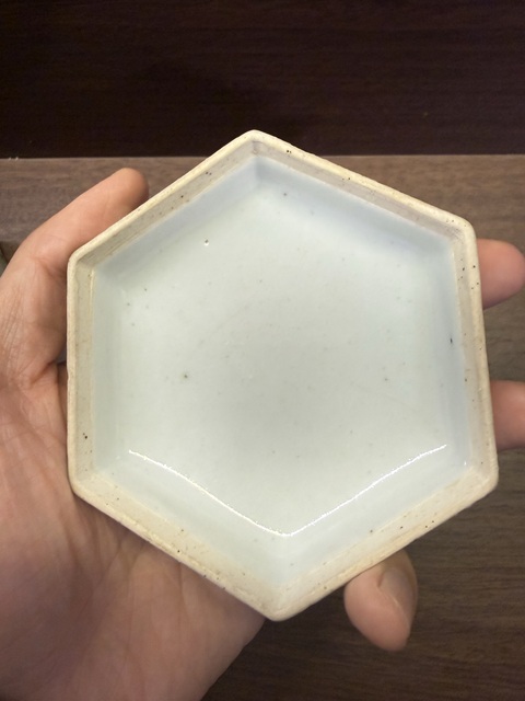 古玩陶瓷民國細路粉彩六方蓋缸真品鑒賞圖