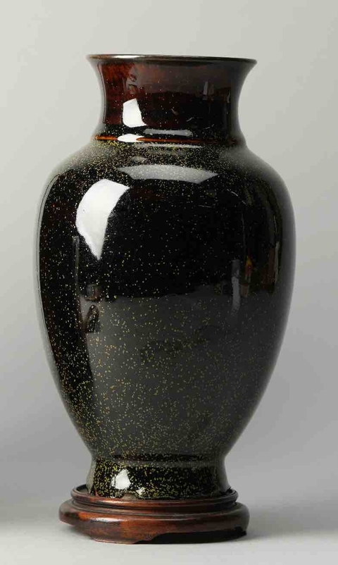 古玩陶瓷金星瓶真品鑒賞圖