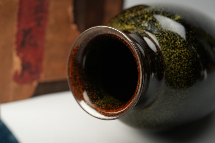 古玩陶瓷金星瓶真品鑒賞圖