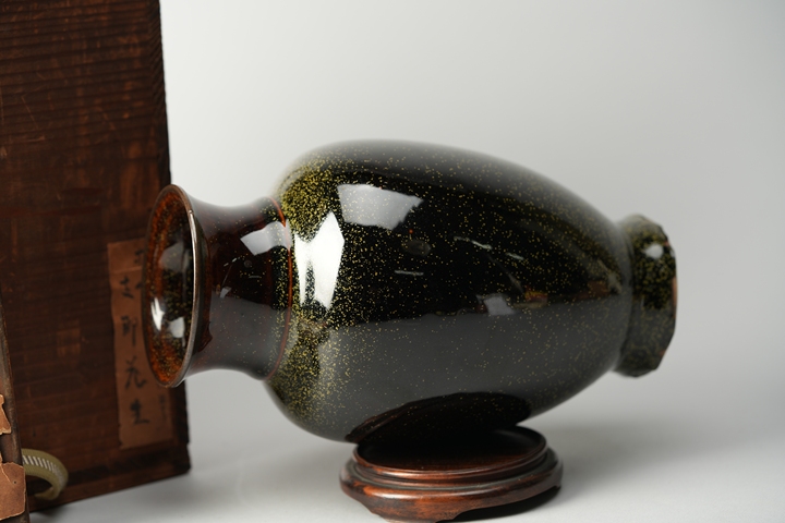 古玩陶瓷金星瓶真品鑒賞圖