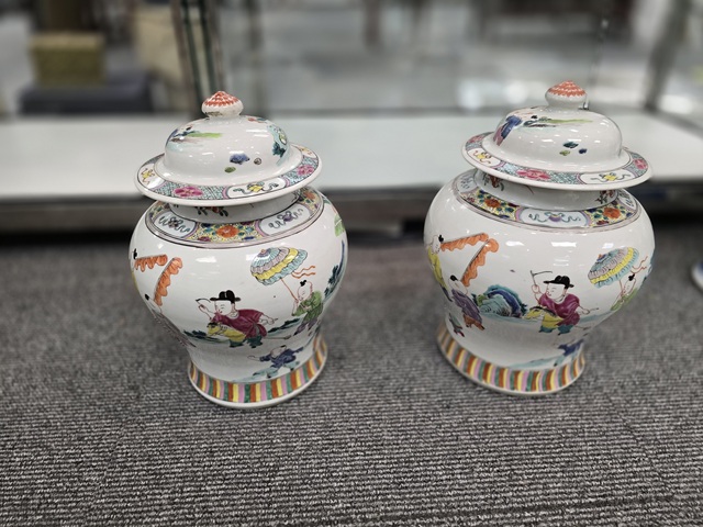 古玩陶瓷清雍正 粉彩嬰戲圖將軍罐真品鑒賞圖