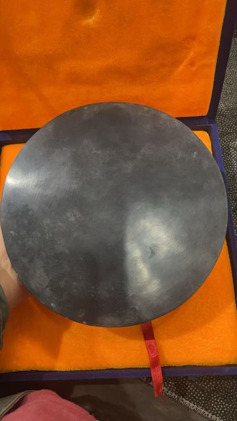 古玩銅器王莽時期搏局紋銅鏡真品鑒賞圖