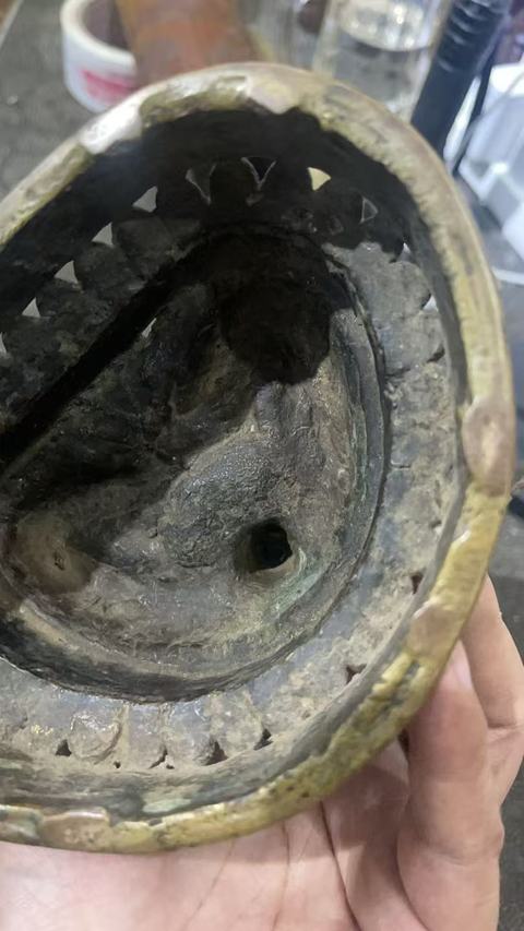 古玩銅器菩薩像真品鑒賞圖