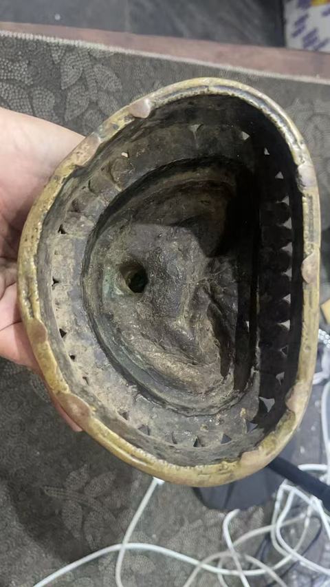 古玩銅器菩薩像真品鑒賞圖