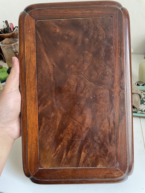 古玩雜項紅木臺幾真品鑒賞圖