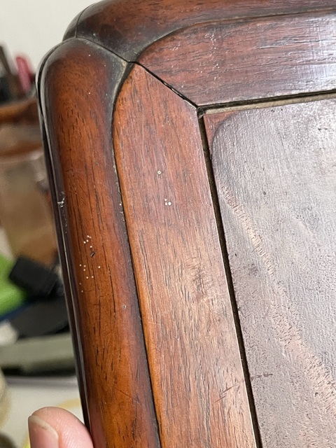 古玩雜項紅木臺幾真品鑒賞圖