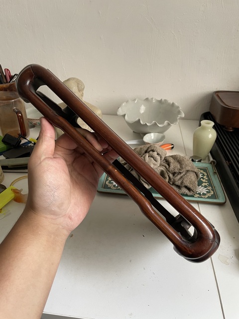 古玩雜項紅木臺幾真品鑒賞圖