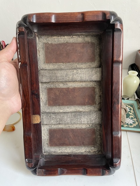 古玩雜項紅木臺幾真品鑒賞圖