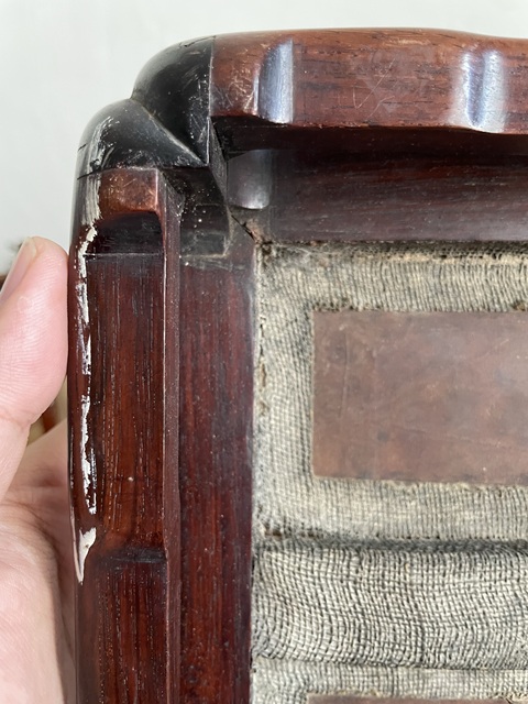 古玩雜項紅木臺幾真品鑒賞圖