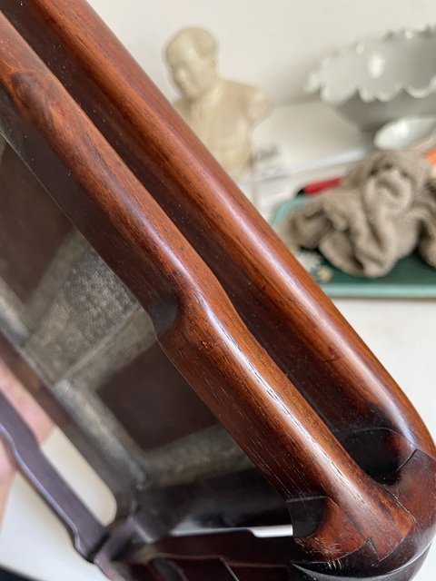 古玩雜項紅木臺幾真品鑒賞圖