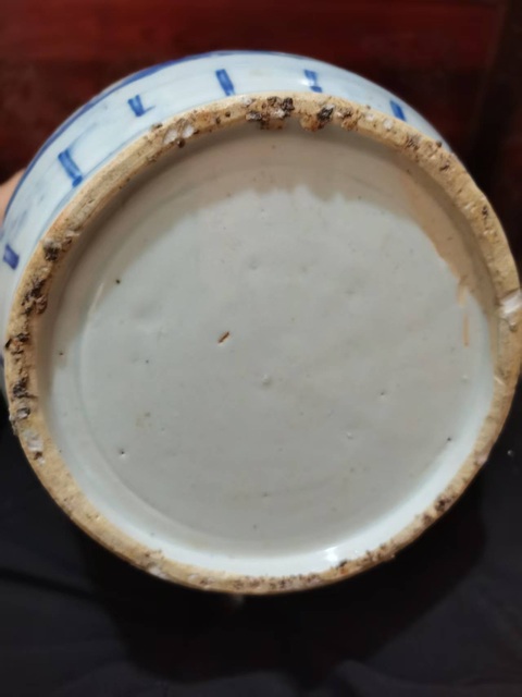 古玩陶瓷萬歷青花花鳥罐真品鑒賞圖