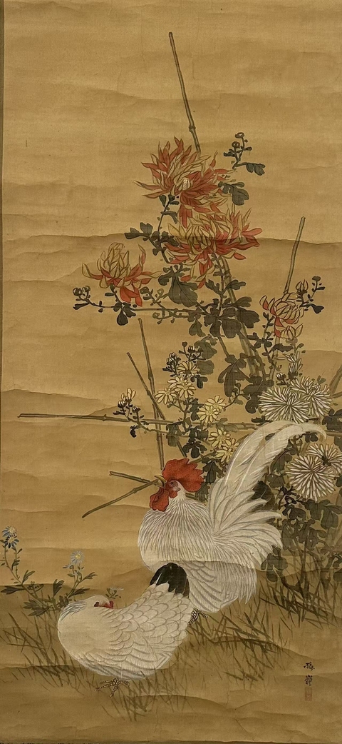 古玩字畫大吉圖真品鑒賞圖