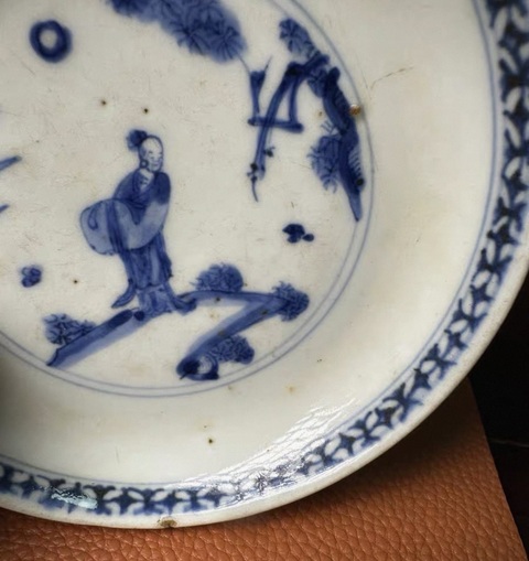 古玩陶瓷人物故事紋盤真品鑒賞圖